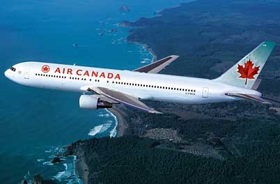 Air Canada “Fireplace” En Route From Honolulu