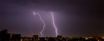 Lighting Strikes Plane from Maui