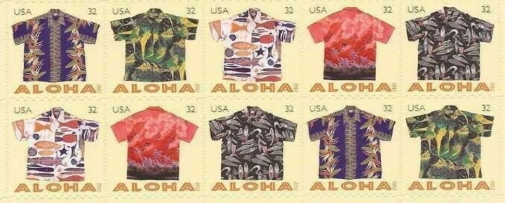Aloha Shirt Stamps