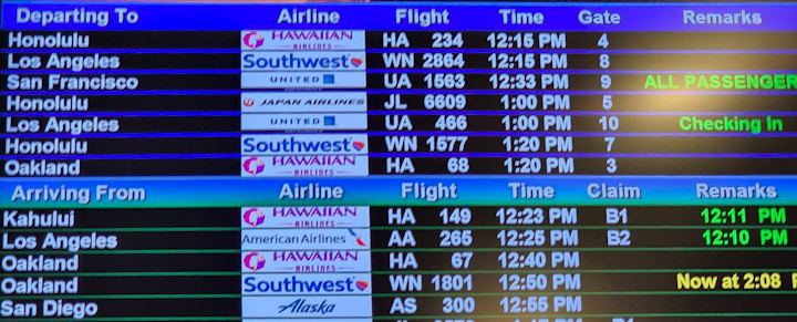 Hawaii airport flight delays are continuing.