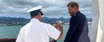 Prince Harry Visitor At Pearl Harbor Yesterday