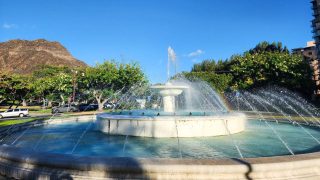 Unique Waikiki Neighborhood Experience Includes Historic Fountain