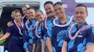 Hawaiian Airlines flight attendants