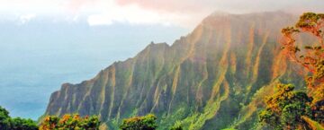 Kauai scenery, Na Pali Coast from Kokee