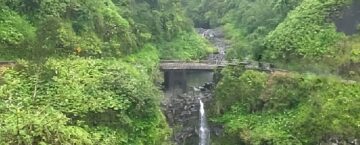 Hana Highway, Maui waterfall.