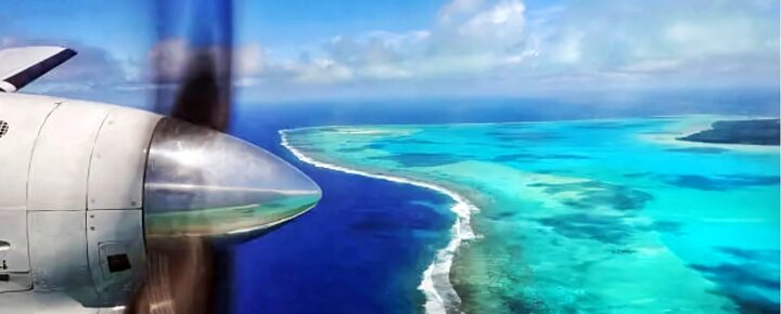 Cook Island from the air.