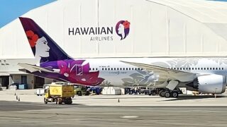 Hawaiian Airlines Dreamliner at HNL