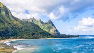 Tunnels Beach on North Shore Kauai