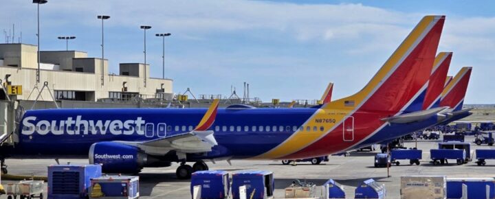 Southwest planes at Honolulu Airport Terminal Two