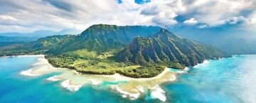 Kauai seen from the air.