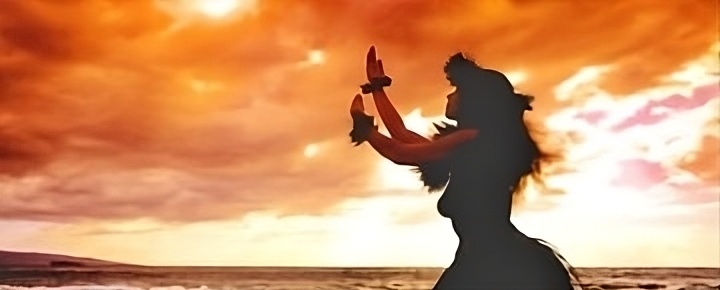 Hula Dancer in Hawaii.