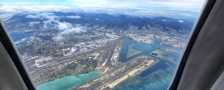 View of HNL from the air.