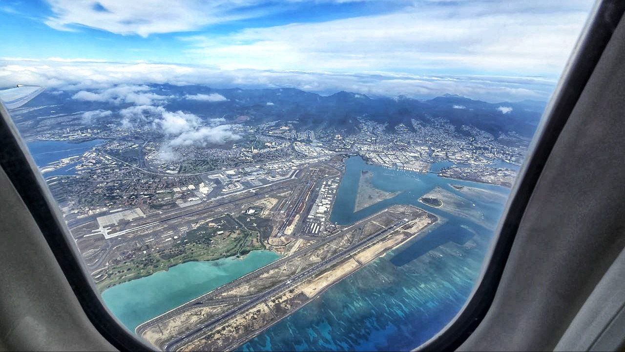 View of HNL from the air.