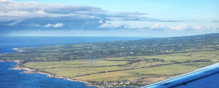 Flying over Maui OGG