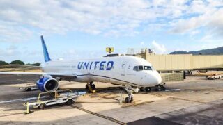 United Airlines on Kauai