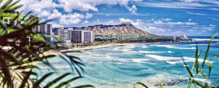 Waikiki and Diamond Head