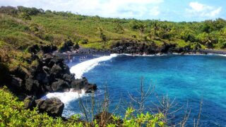 Waiʻānapanapa Black Sand Beach