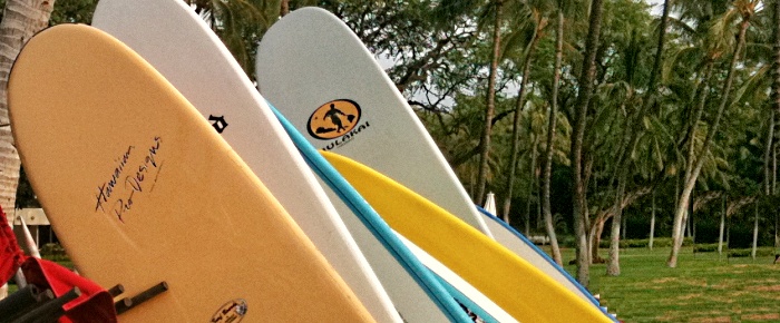 Surfboards in Hawaii