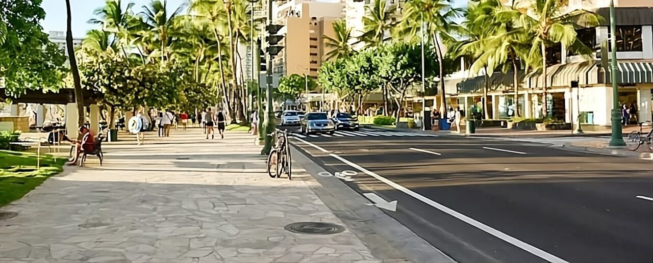 Waikiki Sidewalk