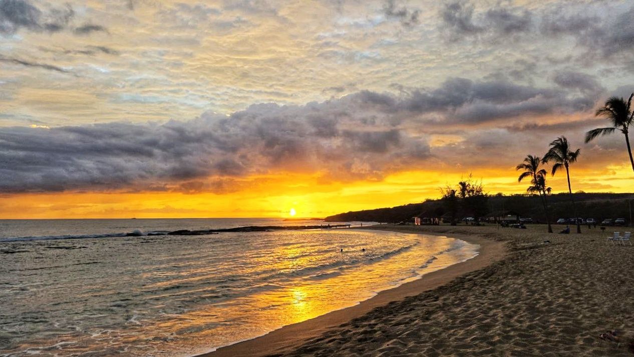 Sunset at Salt Pond Beach on Kauai