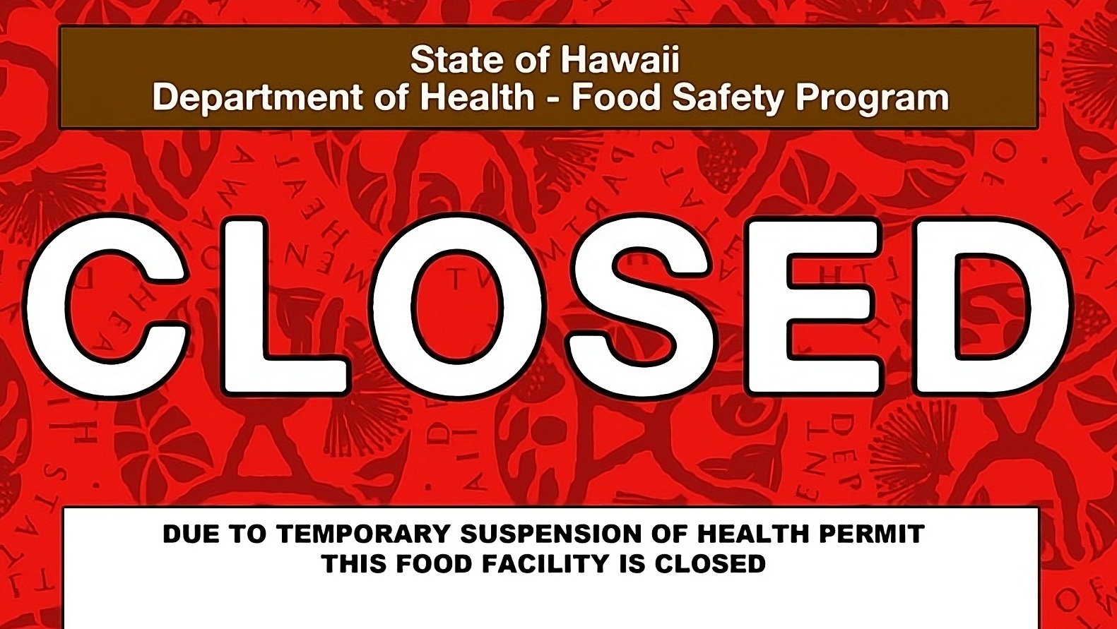 This Honolulu Restaurant Was Just Closed For Sewage And You'd Never Know