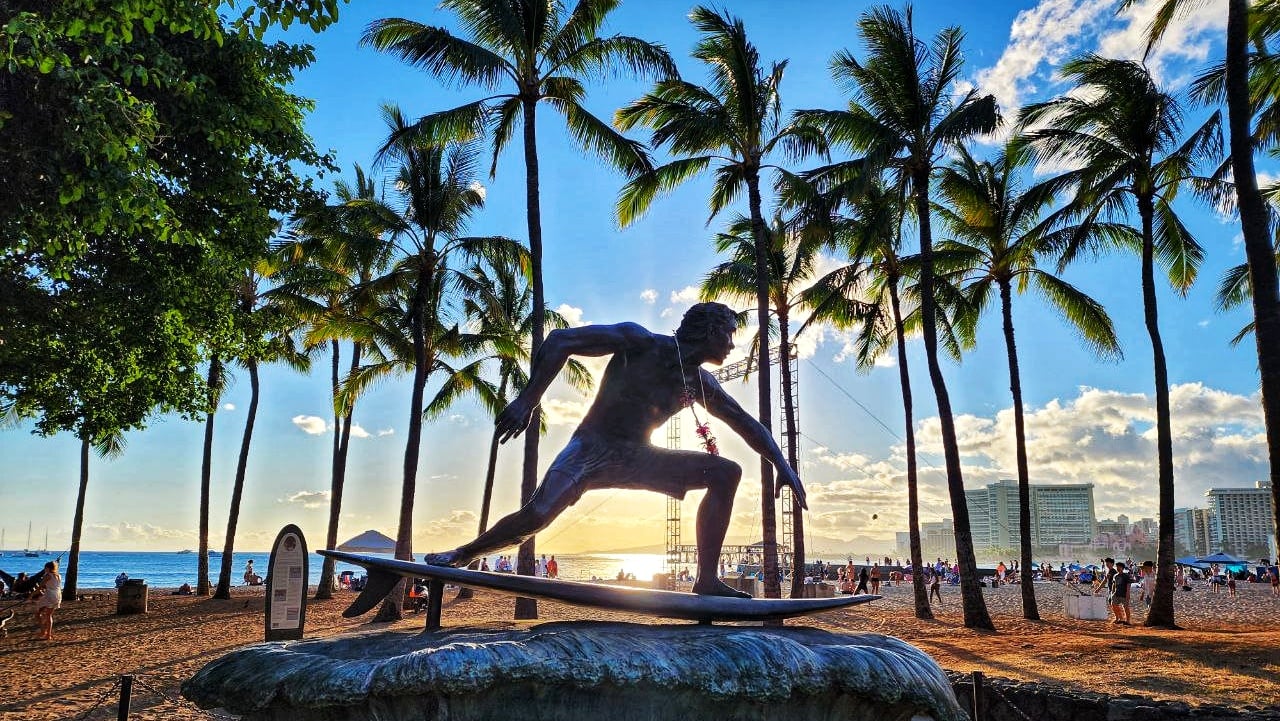 Surfer at Waikiki