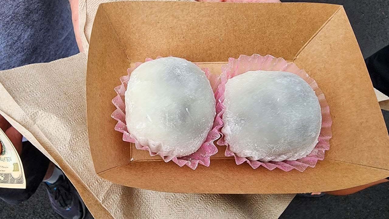 Strawberry mochi