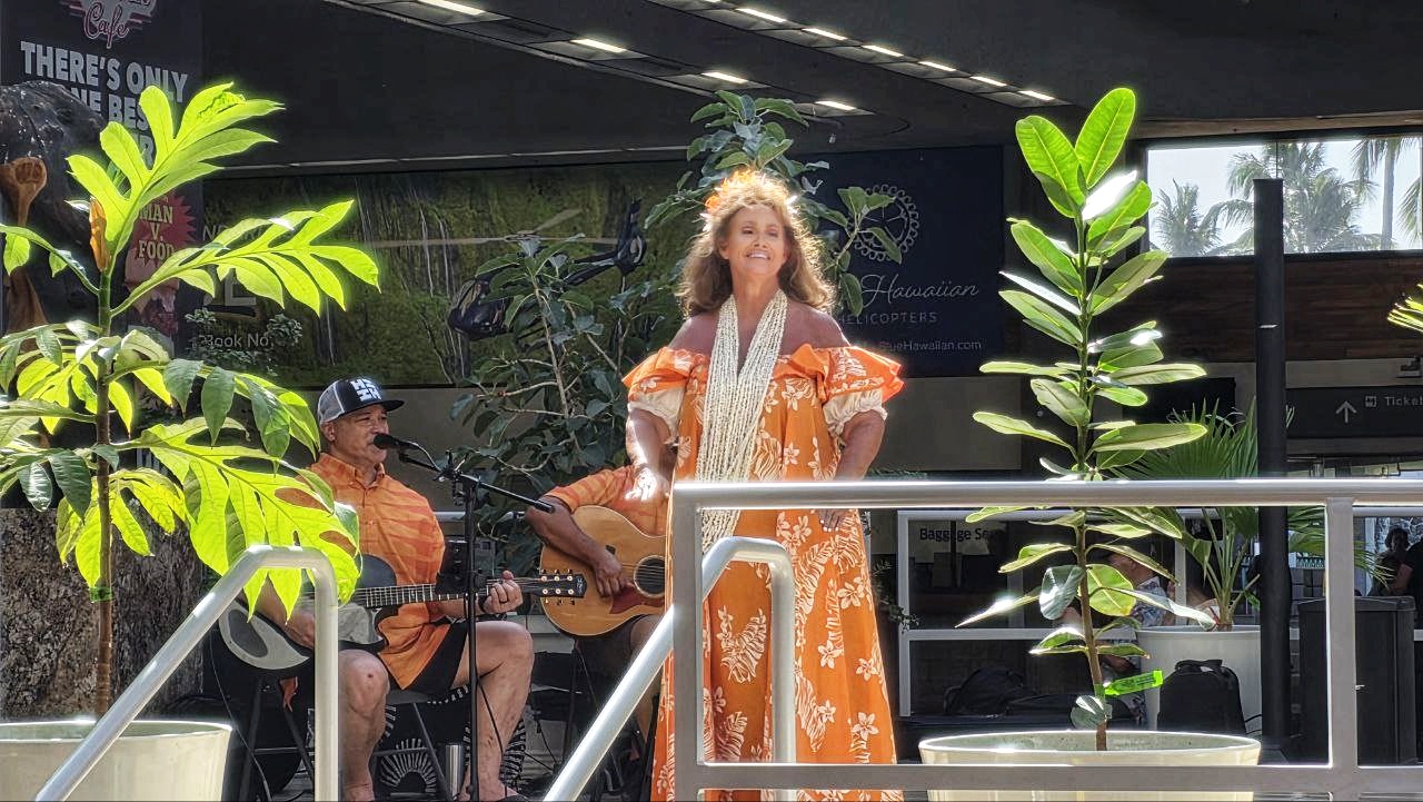 Hula Dancer at Maui Airport