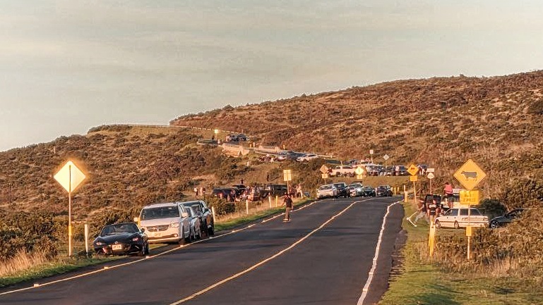 Mt. Haleakala traffic