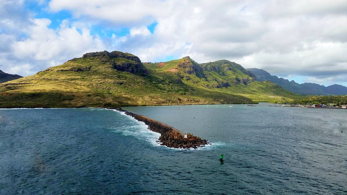 Nawiliwili Harbor on Kaui