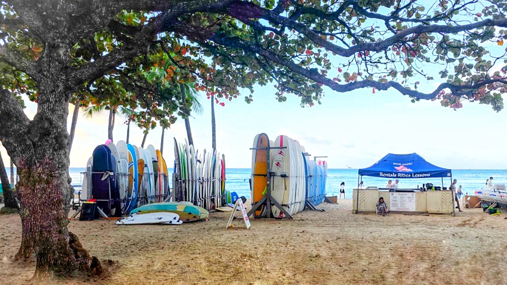 Surfboard rentals on Oahu
