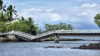 Coconut Island Bridge Collapse, Hilo Hawaii