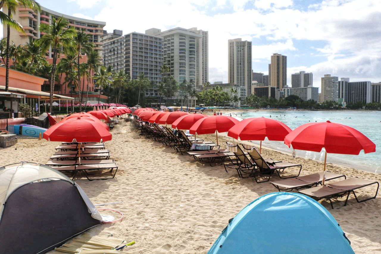 Royal Hawaiian Hotel Beach Chairs