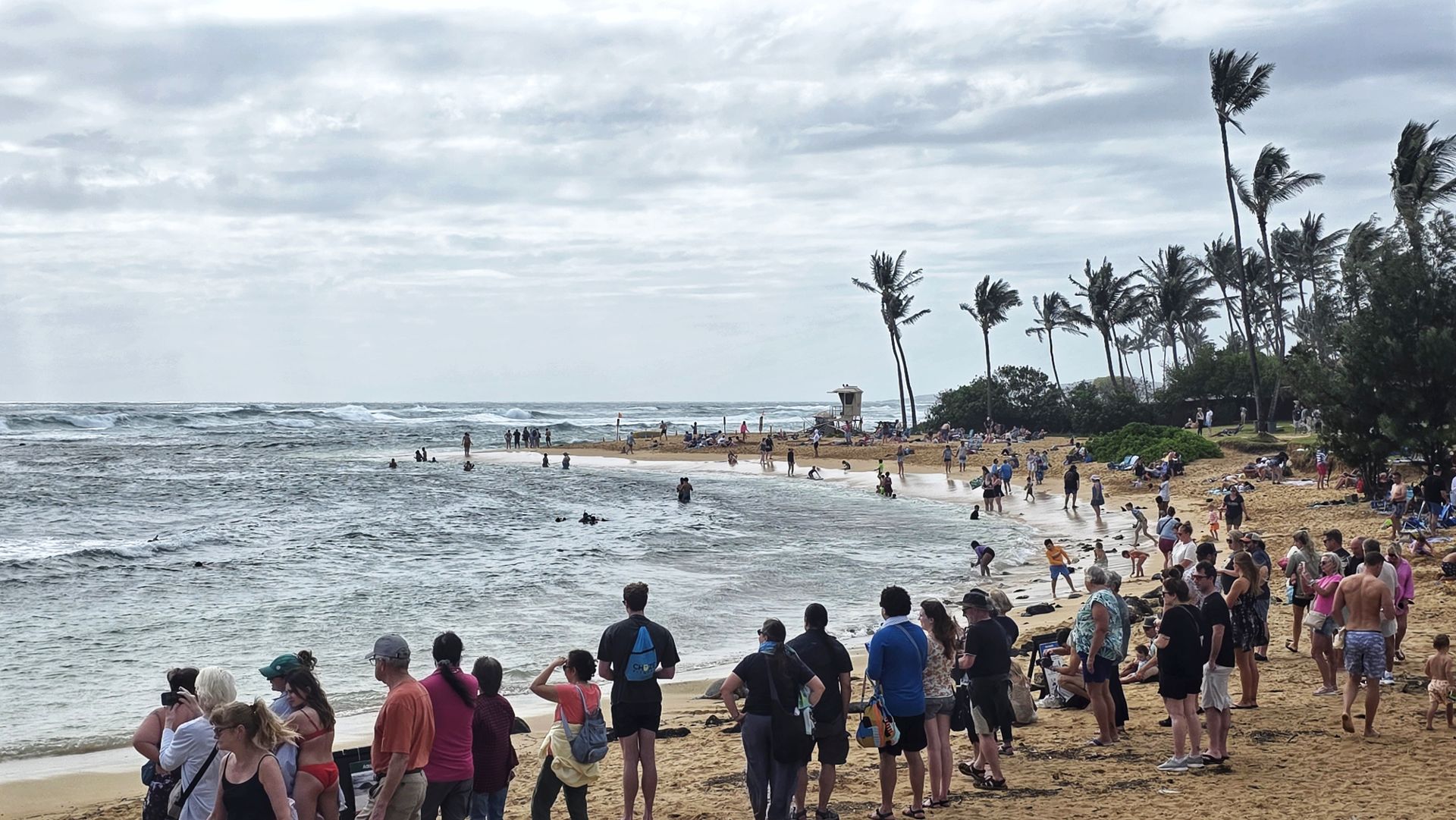 Poipu Beach Kauai after Kona Storm