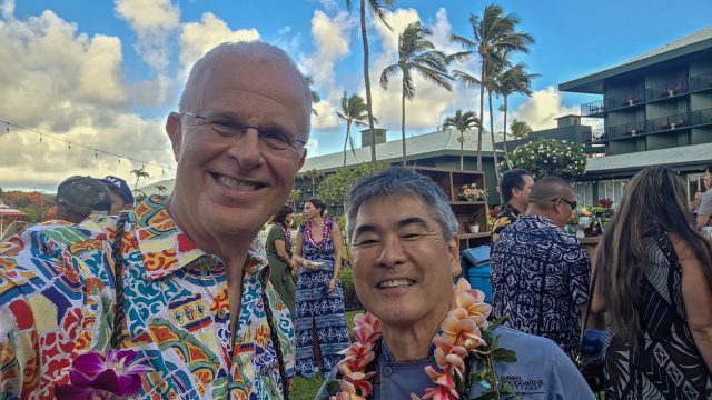Roy Yamaguchi with Beat of Hawaii editor, Rob Kvidt