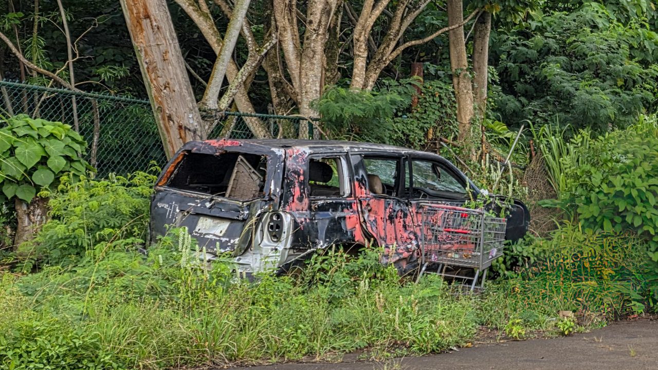 Abandoned car on Kauai