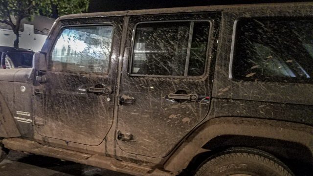 Dirty rental car in Hawaii