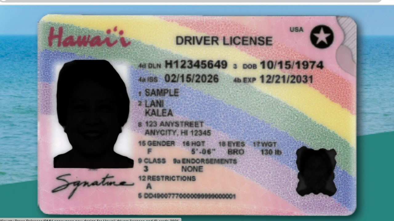 New Hawaii Drivers License