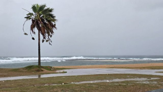 Poipu Beach during Tropical Storm Lala