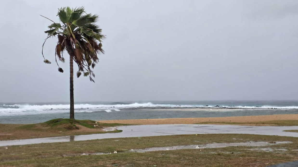 Poipu Beach during Tropical Storm Lala