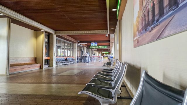 Lihue Airport a week after Hurricane Lowell